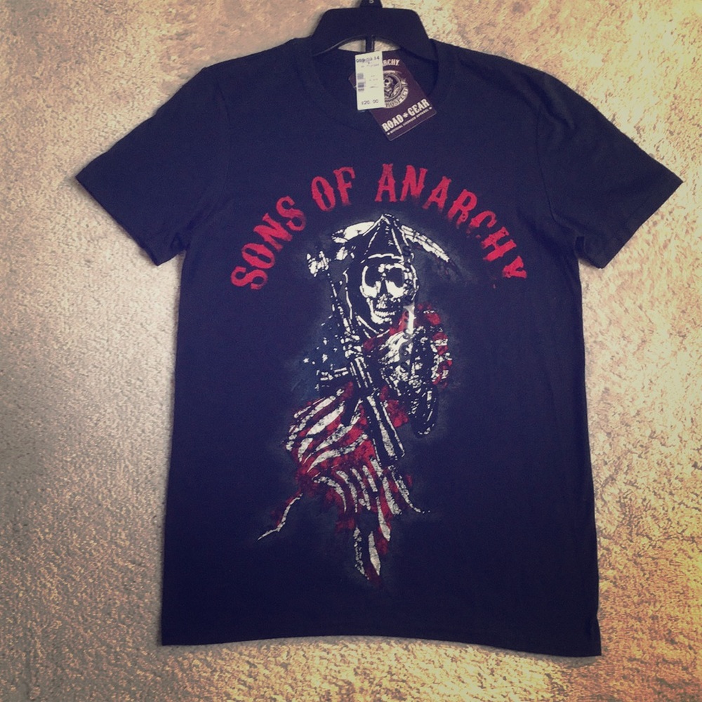 New Small Sons of Anarchy Black t-shirt